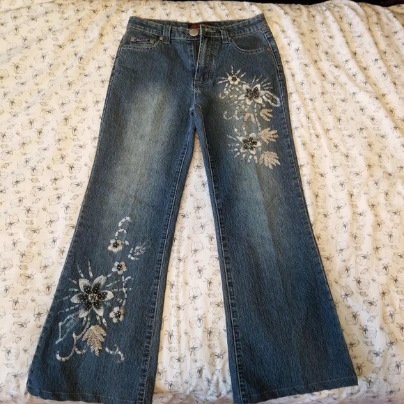 Y2K midrise flare medium wash jeans - Picture 3 of 4